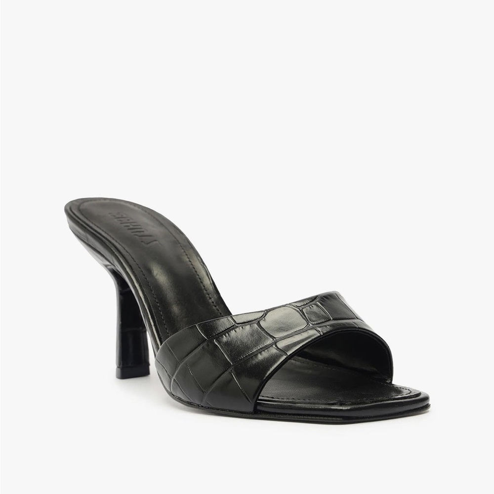 SCHUTZ Black Heeled Sandals